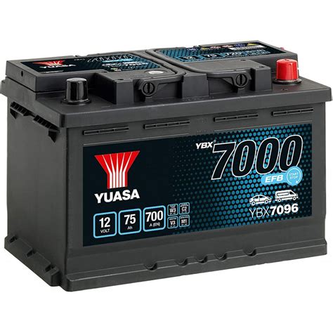 Batterie Yuasa EFB Start Stop YBX7096 12V 75AH 700A