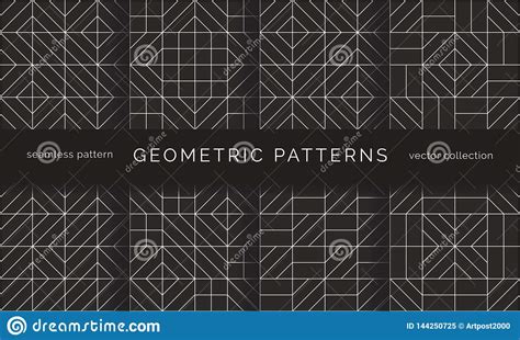 Testes Padr es Sem Emenda Geom tricos Abstratos Ilustração do Vetor