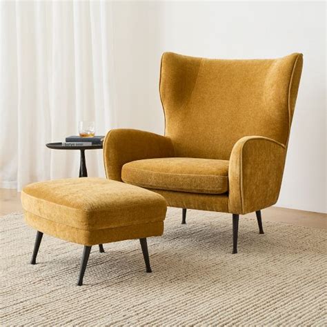 Lucia Ottoman - Metal Legs | West Elm