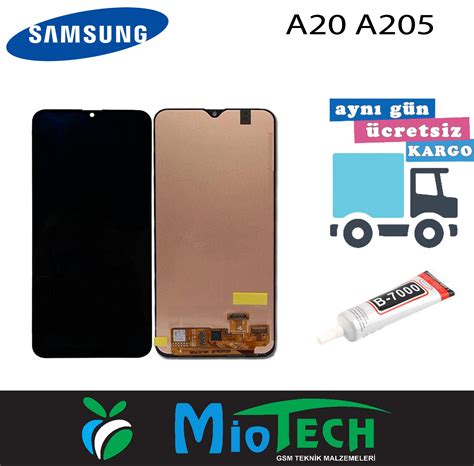 SAMSUNG GALAXY A20 A205 LCD EKRAN DOKUNMATİK ORJİNAL MİO TECH