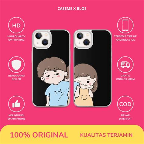 Jual Custom Case Boy Girl Chibi Couple All Type Hp Softcase Silicon