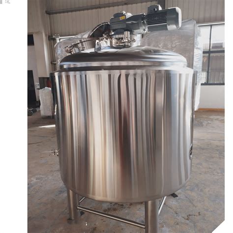 L L Stainless Steel Liquid Mixing Tank With Agitator Electric