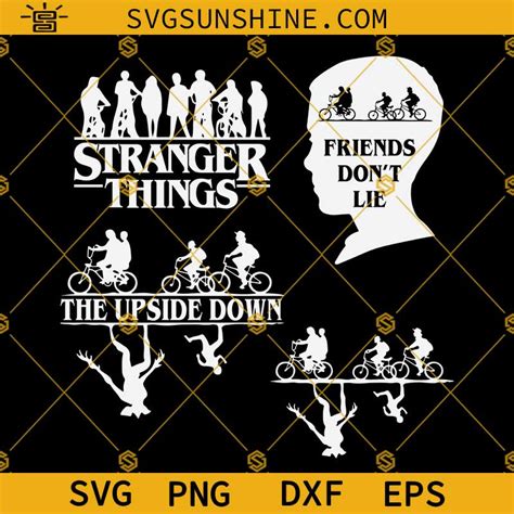 Stranger Things Svg Bundle The Upside Down Svg Eleven Friends Don T