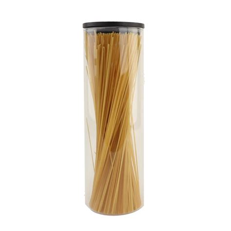 OTIX Spaghetti Voorraadpot Glas Met Deksel 1320ml Zwart Hout Kopen