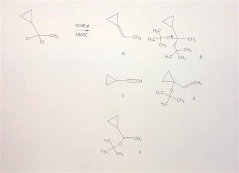 Solved KOBut DMSO CHE CH₂ Hoc tot НЫС CH CH₃ a CH₂ Chegg