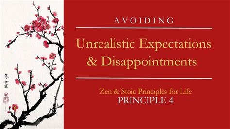 Zen Stoic Life Principles Principle Avoiding Unrealistic