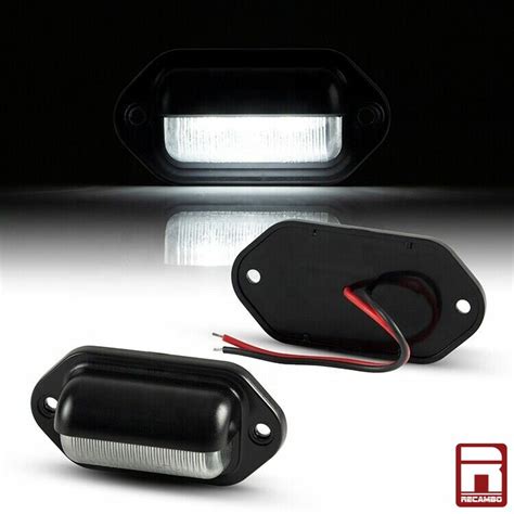 2 x Led Kennzeichenbeleuchtung 12V 24V kaltweiß Anhänger PKW LKW StVO