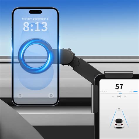 TSLDRV Magnetic Phone Mount for Tesla Model Y Juniper Model 3 Highland
