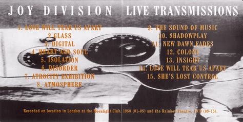 Joy Division Bootlegs: Joy Division - Live Transmissions - 1979/80 - 256kb