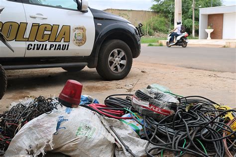 Fios de cobre são aprendidos na zona rural de Picos Cidadeverde