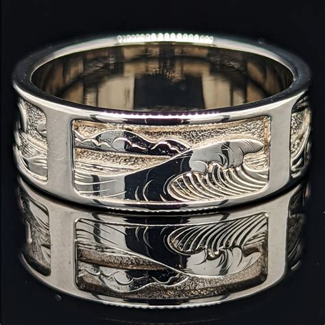 Coastal Horizon Band - Silver Bonsai Gallery