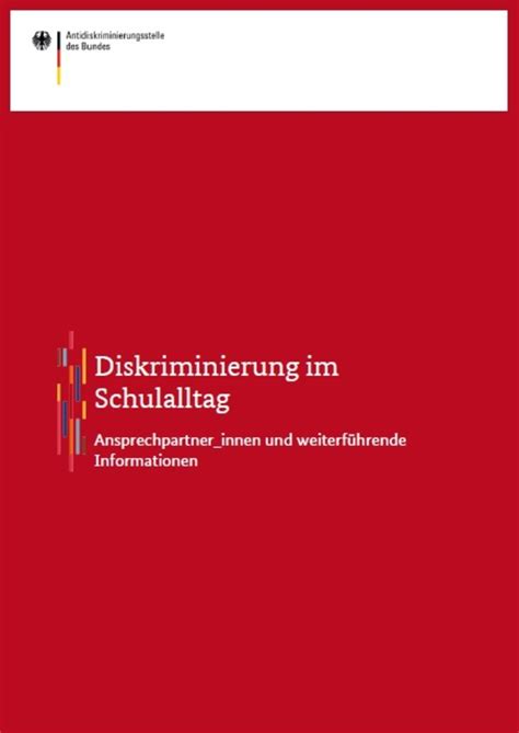 Antidiskriminierungsstelle Publikationen Diskriminierung Im