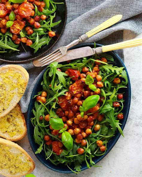 Harissa Roasted Chickpea And Tomato Salad