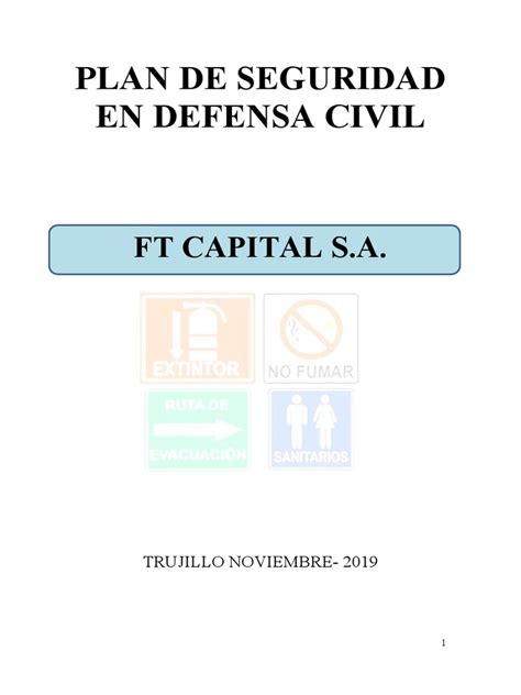 Plan De Seguridad Pdf Defensa Civil Riesgo