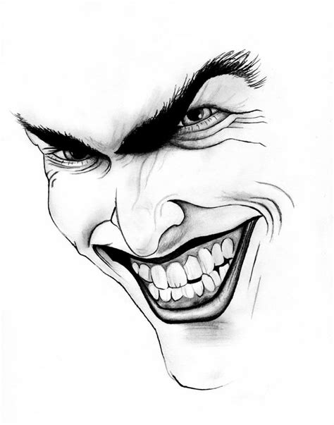 Joker Face Sketch