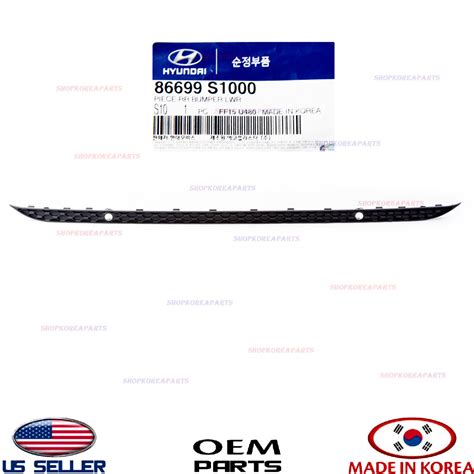 Genuine Rear Bumper Lower Center Molding Oem Hyundai Santa Fe