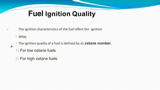 Knocking Cetane And Octane Numer Ppt