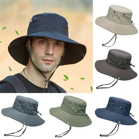 Cheersus Sun Hat For Menwomen Waterproof Wide Birm Bucket Hat Uv Protection Boonie Hat For