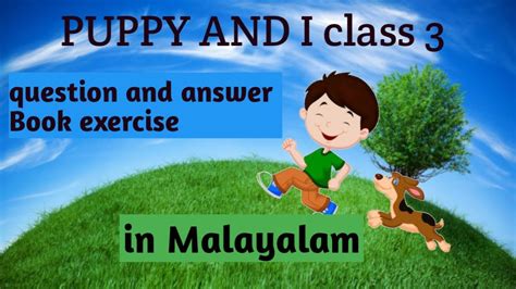 KV CLASS 3 UNIT 7 PUPPY AND I EXERCISE QUESTION AND ANSWER IN