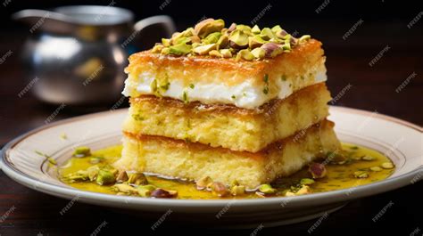 Premium Photo | Kunafa Oriental Arabic sweets kunafa with cheese