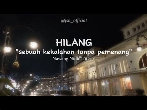 Kita Ini Sulit Nawang Nidlo Titisari Musikalisasi Puisi YouTube