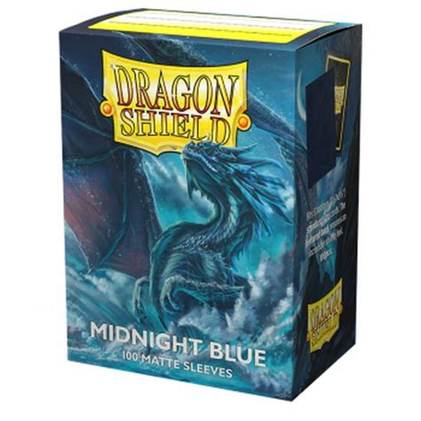 Dragon Shield Standard Matte Sleeves Midnight Blue 100 Sleeves