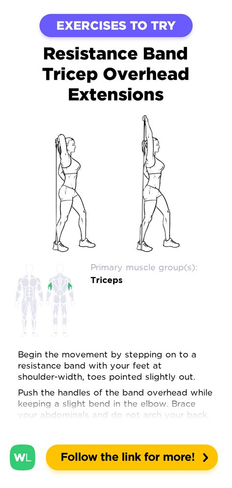 Resistance Band Tricep Overhead Extensions Workoutlabs Exercise Guide