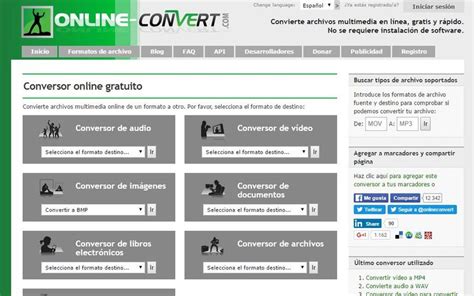 Online Convert Conversor Online Para Todo Tipo De Archivos