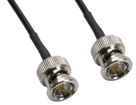 Amphenol CO 174BNCX200 025 Black RG174 Coaxial Cable 50 Ohm BNC Male