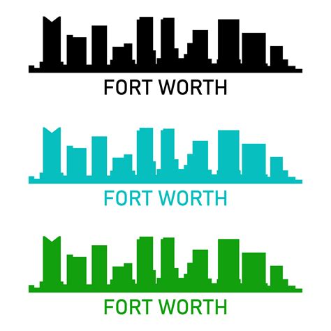 Festung Wert Skyline Auf Weißem Hintergrund 3688483 Vektor Kunst Bei