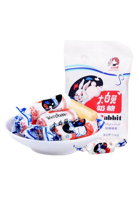 White Rabbit Chewy Candy Original With Edible Rice Paper Wrapper