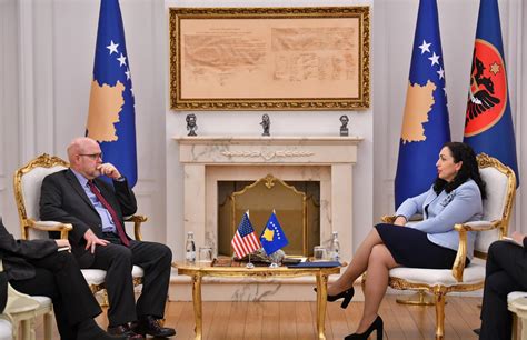 President Vjosa Osmani Received Ambassador Hovenier President Of The