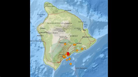 Earthquake Maui Area Eq Swarm Pahala Hawaii Region Strong Solar