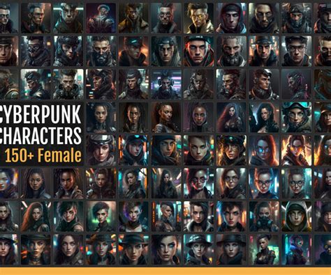 ArtStation - 303 Cyberpunk Character Portraits | Artworks