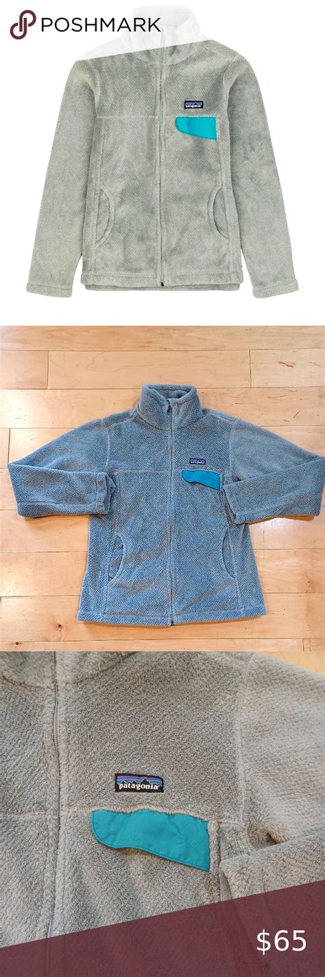 Euc Patagonia Re Tool Full Zip Long Sleeve Fleece Jacket Grayteal Long Sleeve Fleece Jacket