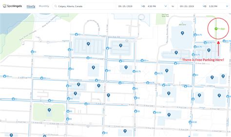 2025 : Map of Free Parking in Calgary, AB - SpotAngels