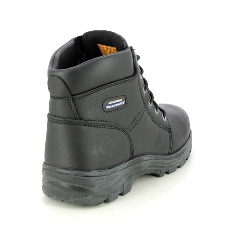 Skechers Safety Work Boot Steel Toe Blk Black Mens Boots 77009ec