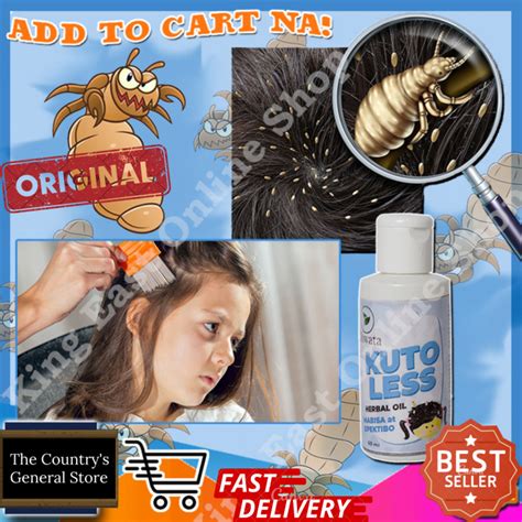 Diwata Kuto Less Quickly Kill Head Lice Herbal Oil 60ml Kuto Less