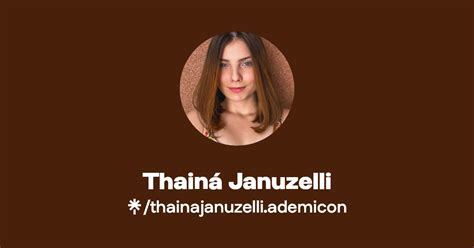 Thainá Januzelli Instagram Facebook Linktree