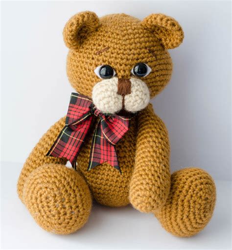 Crochet Amigurumi Teddy Bear Pattern Pdf Moxie Bear Classical Etsy