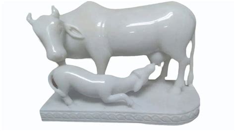 Marble Cow Calf Statue At Rs 89100 Alwar ID 2853931476862