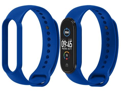 Pasek Gumowy Soft Alogy Do Xiaomi Mi Band 5 6 Granatowy 4kom Pl