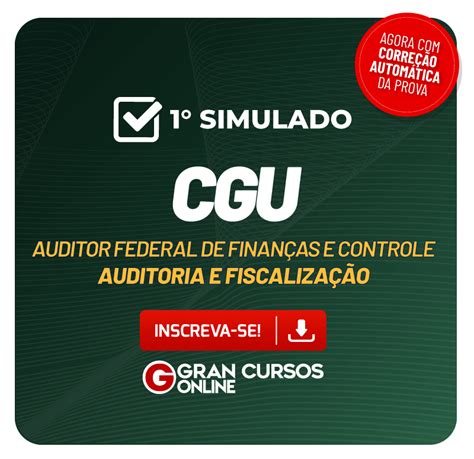 Cgu 1° Simulado Para O Cargo De Auditor Federal De Finanças E