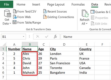 How To Alphabetize Data In Microsoft Excel