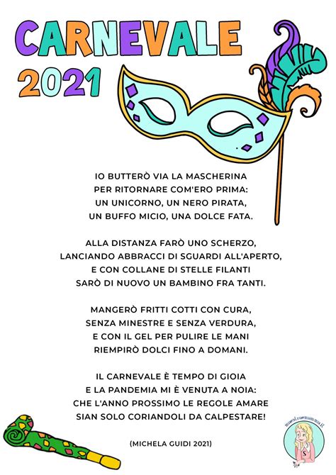 Poesia Sul Carnevale Di Michela Guidi Maestraemamma