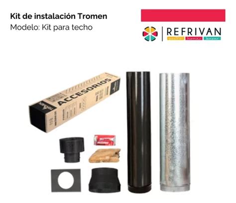 Kit Instalación Salamandra Tromen Techo 4 Pulgadas Enlozado Mebuscar