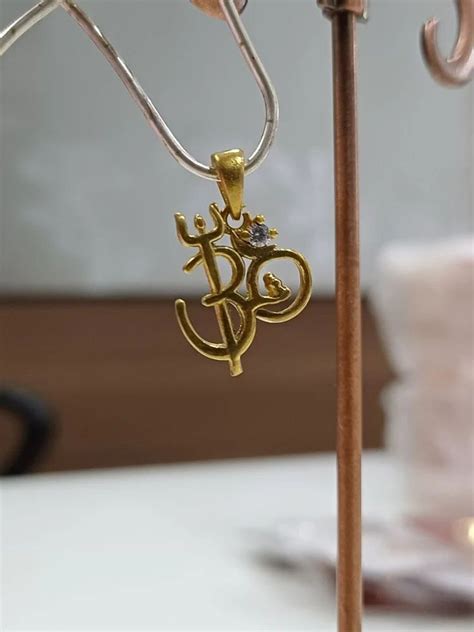 Golden Brass Om Trishul Pendant At Rs Piece In Rajkot Id