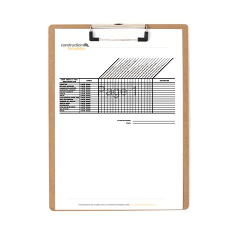 Project Authorization Matrix - Construction Templates South Africa