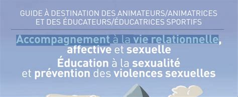 Accompagnement à La Vie Relationnelle Affective Et Sexuelle Éducation à La Sexualité Et