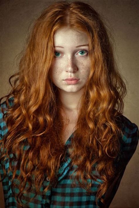 Green Eyes And Freckles Red Curly Hair Beautiful Red Hair Hair